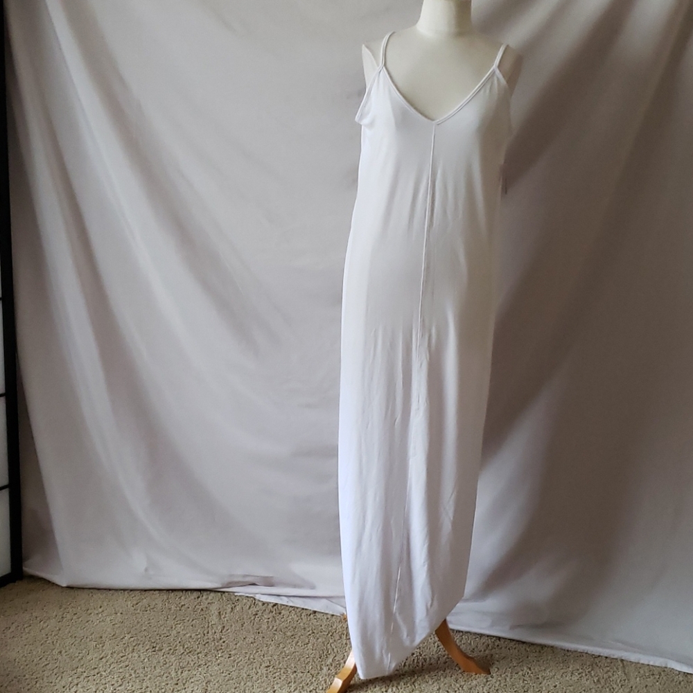 New Abound White Maxi Spaghetti Strap Dress